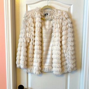 Faux Fur Jacket size L